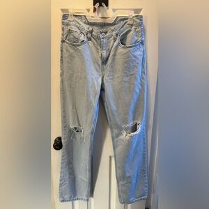 Light Blue Distressed Jeans